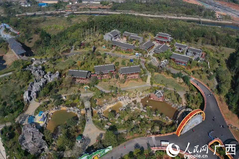 河池园博园航拍图。人民网 严立政摄