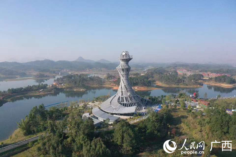 河池园博园航拍图。人民网 严立政摄